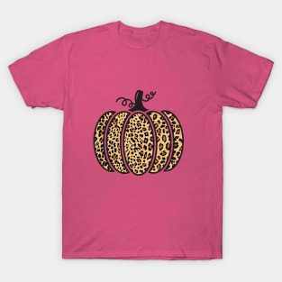 Cheetah Print Pumpkin T-Shirt